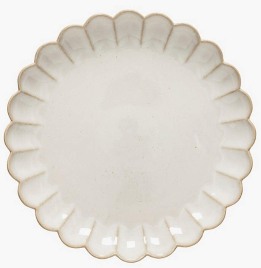 Marrakesh Sable Blanc (White) Dinner Plate by Costa Nova China-1
