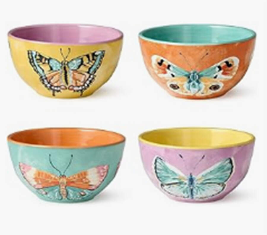 Butterflies Collection Individual Ice Cream/Dessert Bowl by Certified International-1