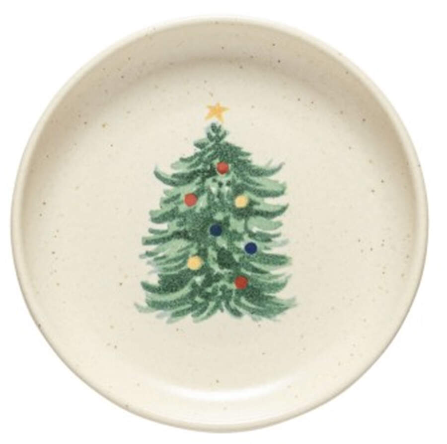 Pacifica Christmas Tree Appetizer Plate by Casafina-1
