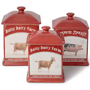 Vintage Farm Large Canister & Lid by Certified International-1