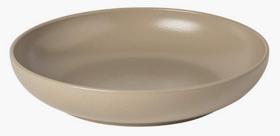 Pacifica Chestnut (Light Brown) 12" Shallow Round Bowl by Casafina-1