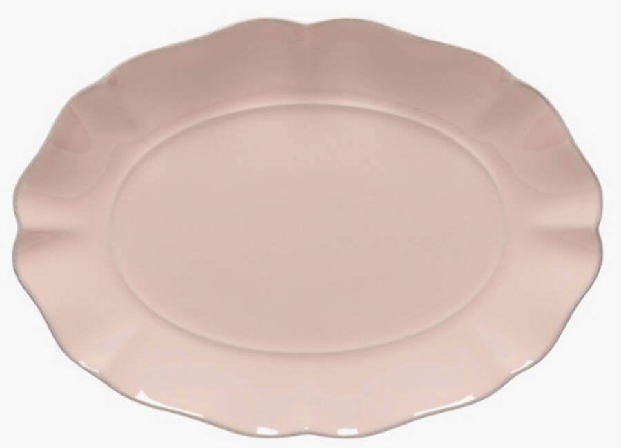 Rosa Pink 11" Oval Serving Platter by Costa Nova China-1