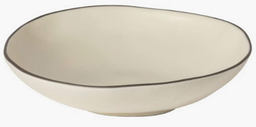 Stacked Organic-Salt (White) 9" Soup/Pasta Bowl by Costa Nova China-1