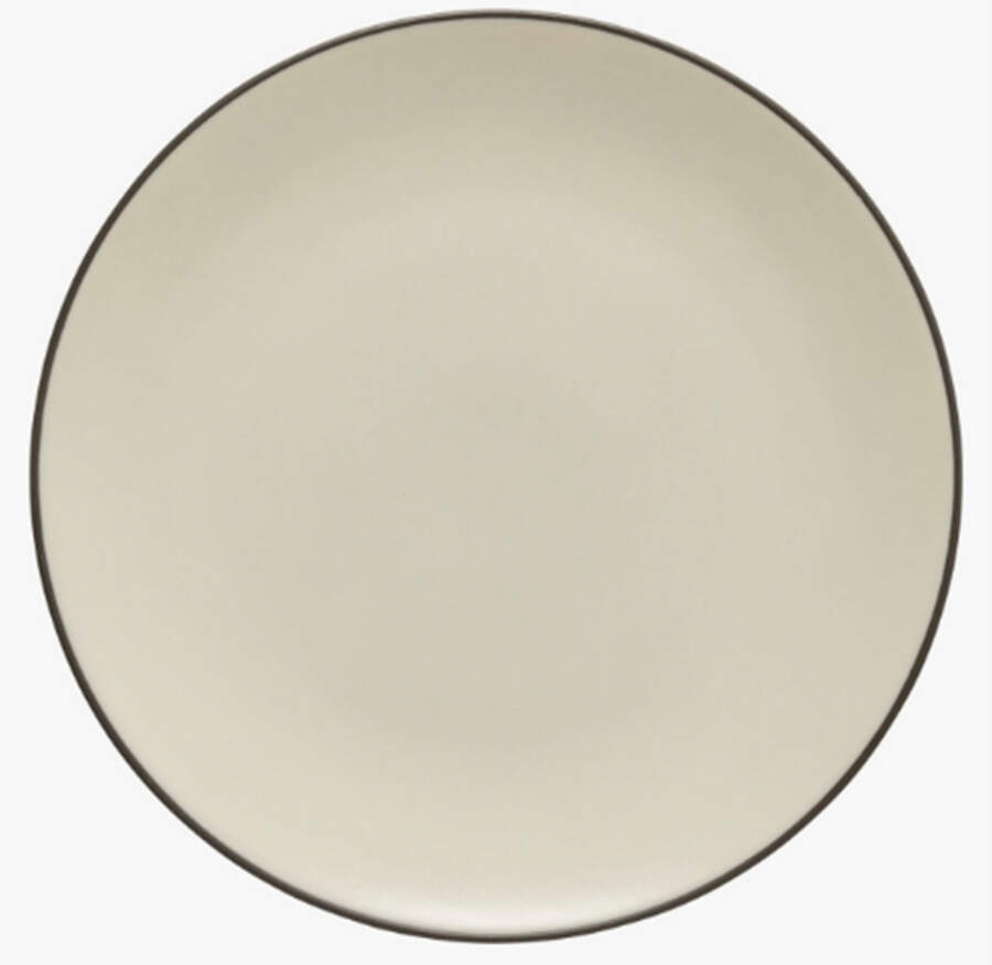 Stacked Organic-Salt (White) Dinner Plate by Costa Nova China-1