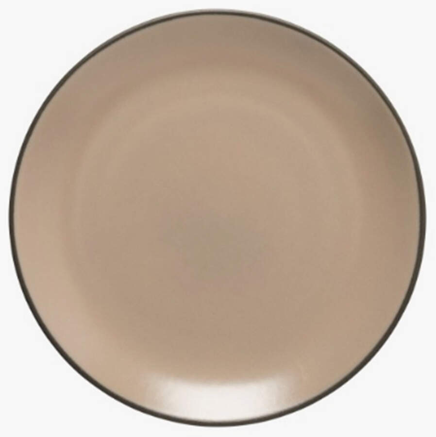 Stacked Organic-Cremini (Tan) Salad Plate by Costa Nova China-1