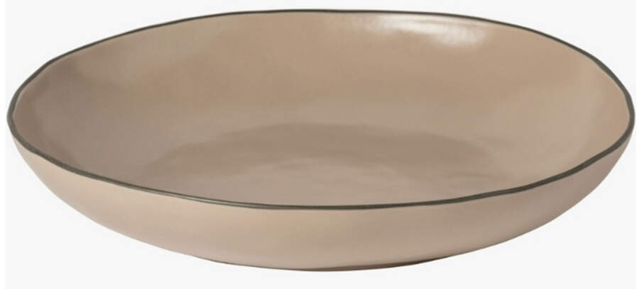 Stacked Organic-Cremini (Tan) 14" Pasta Serving Bowl by Costa Nova China-1