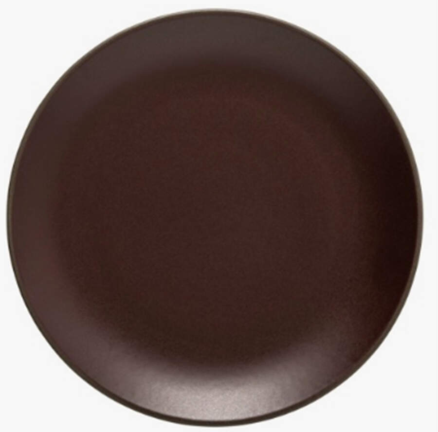 Stacked Organic-Port (Dark Brown) Salad Plate by Costa Nova China-1