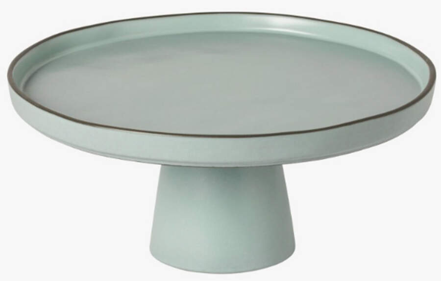 Stacked Organic-Sky (Light Blue) 10" Diameter Pedestal Cake Stand by Costa Nova China-1