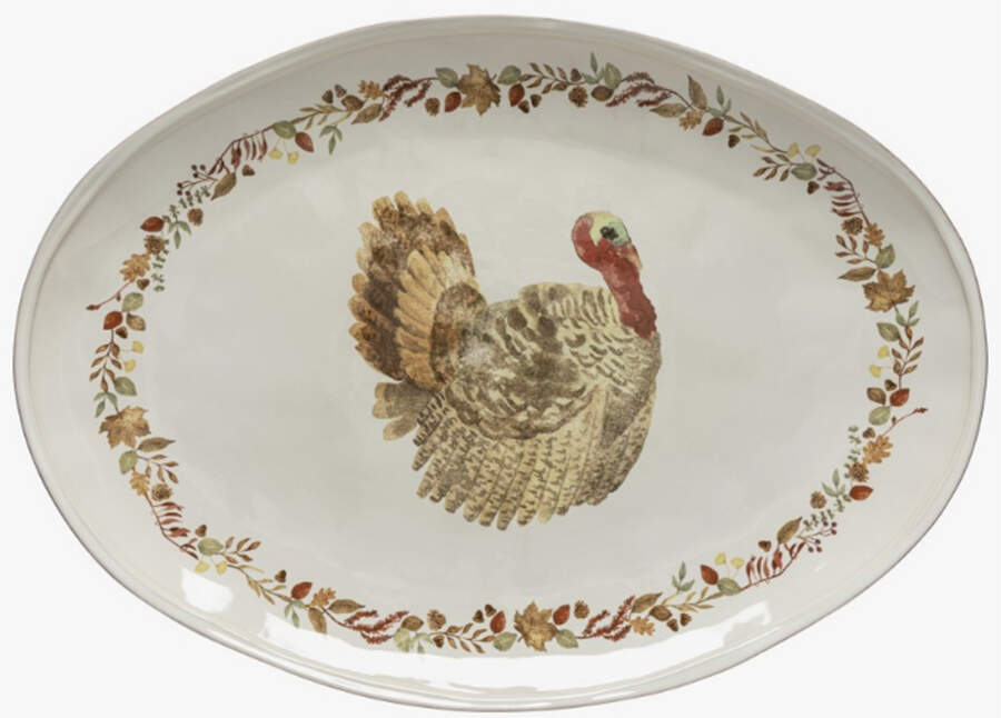 Plymouth 22" Oval Serving Platter by Casafina-1
