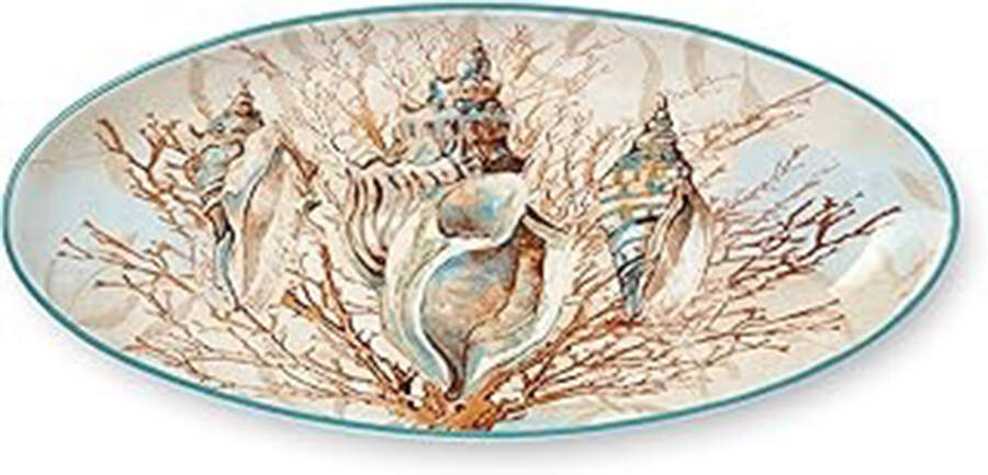 Escape To the Sea 19" Fish Platter by Certified International-1