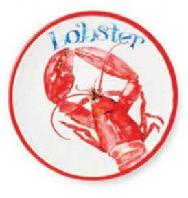 Beach House Lobster (Melamine) Salad/Dessert Plate by Certified International-1