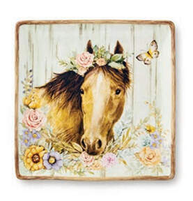 Rosewood Ranch (Melamine) 12" Square Serving Platter by Certified International-1