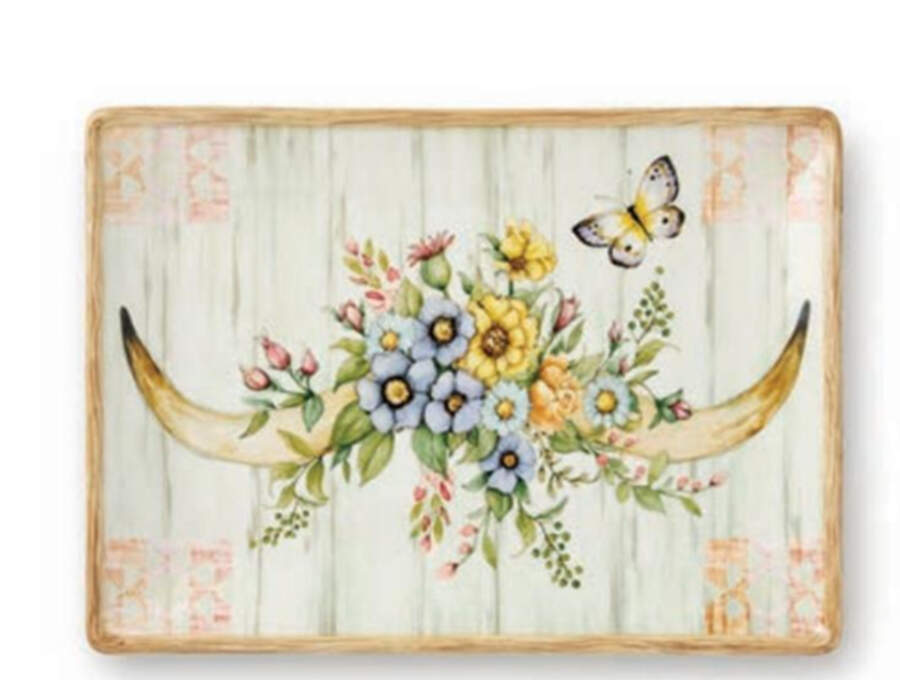 Rosewood Ranch (Melamine) 14" Rectangular Serving Platter by Certified International-1