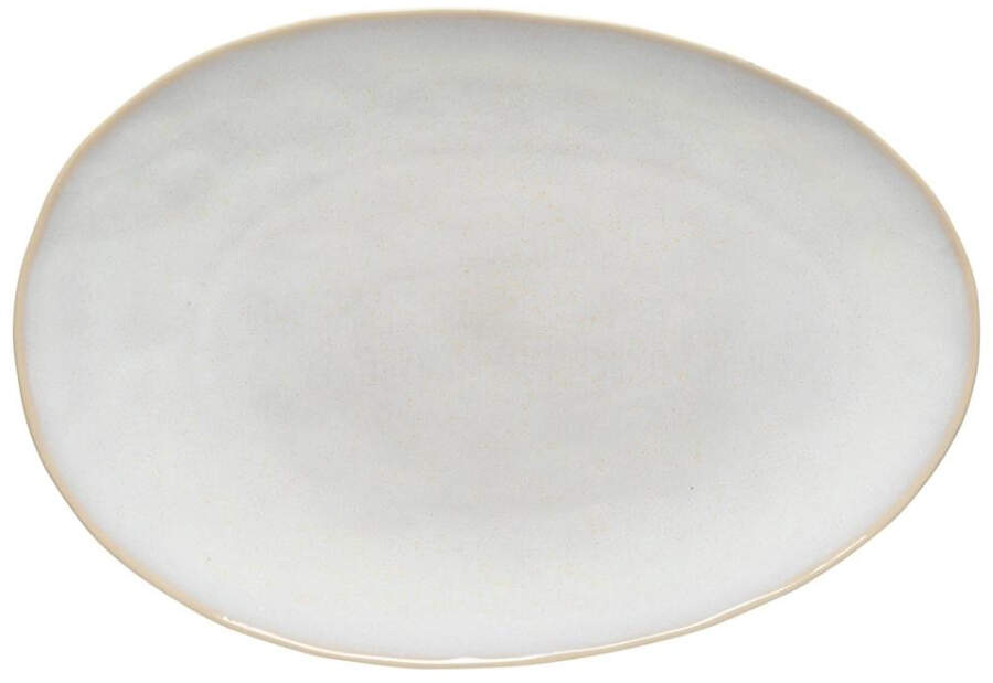 Brisa Branca 16" Oval Serving Platter by Costa Nova China-1