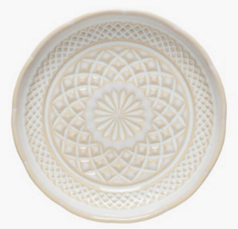 Cristal White Appetizer Plate by Costa Nova China-1