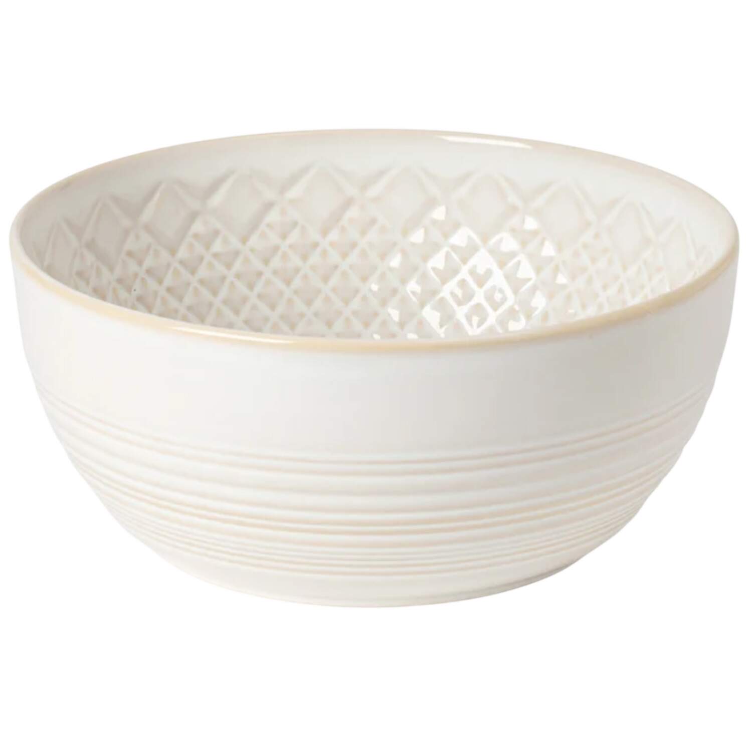 Cristal White 11" Round Serving Bowl by Costa Nova China-1