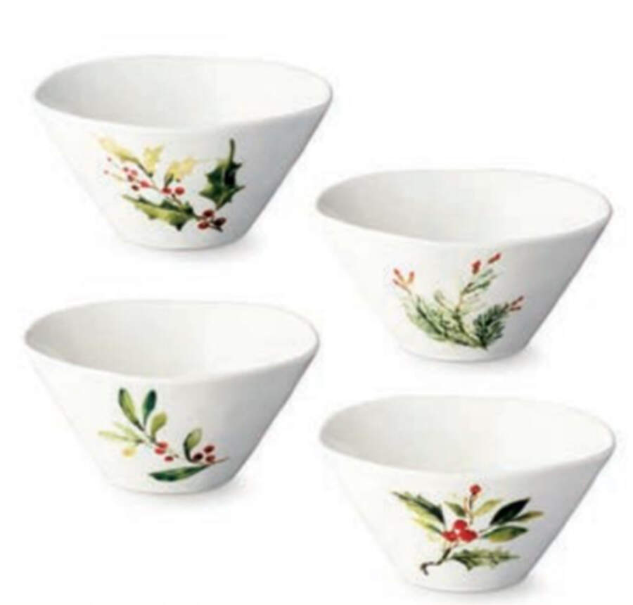 Holly and Vines Individual Ice Cream/Dessert Bowl by Certified International-1