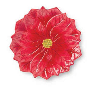 Winter Blooms 13" Figural Platter by Certified International-1