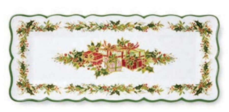 Holly Tree (Melamine) 19" Rectangular Serving Platter by Certified International-1