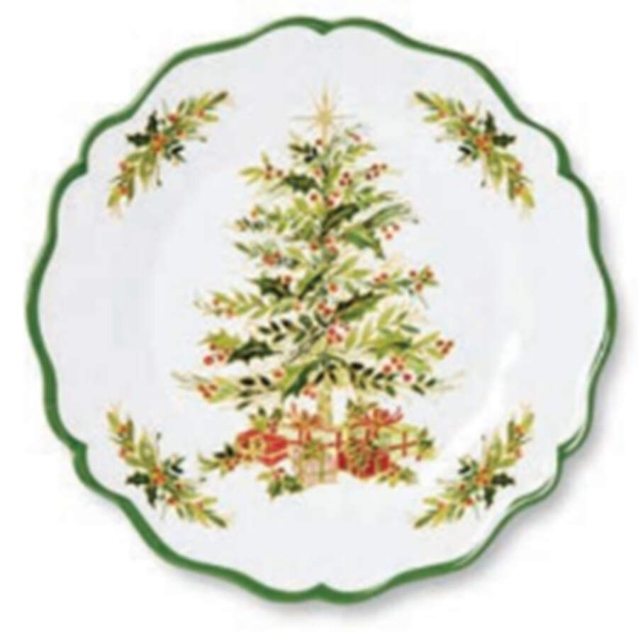 Holly Tree (Melamine) Dinner Plate by Certified International-1