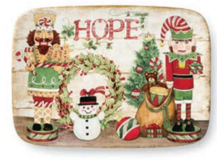 Nutcracker Parade 14" Rectangular Serving Platter by Certified International-1