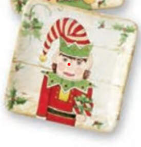 Nutcracker Parade Canape Plate by Certified International-1