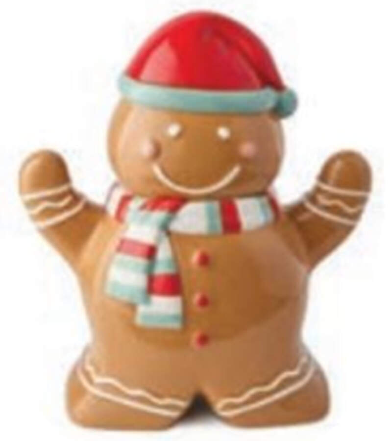 Festive Christmas-Gingerbread Figural Cookie Jar & Lid by Certified International-1