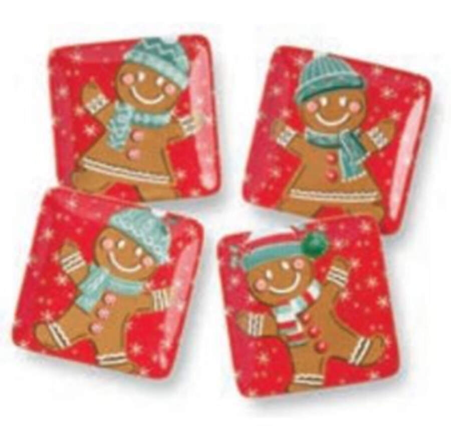 Festive Christmas-Gingerbread Canape Plate by Certified International-1
