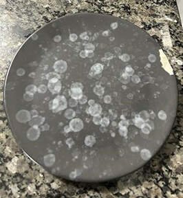 Marble Black & White Dinner Plate by Cracker Barrel-1
