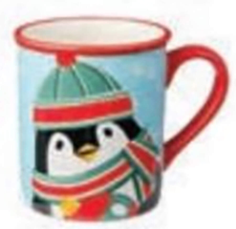 Festive Christmas Penguin Mug by Certified International-1