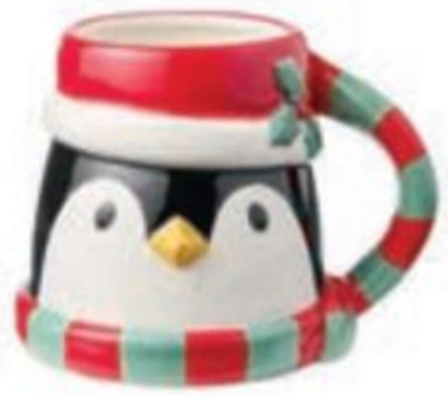 Festive Christmas Penguin Figural Mug by Certified International-1