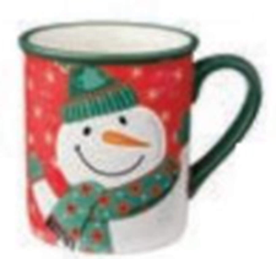 Festive Christmas Snowman Mug by Certified International-1