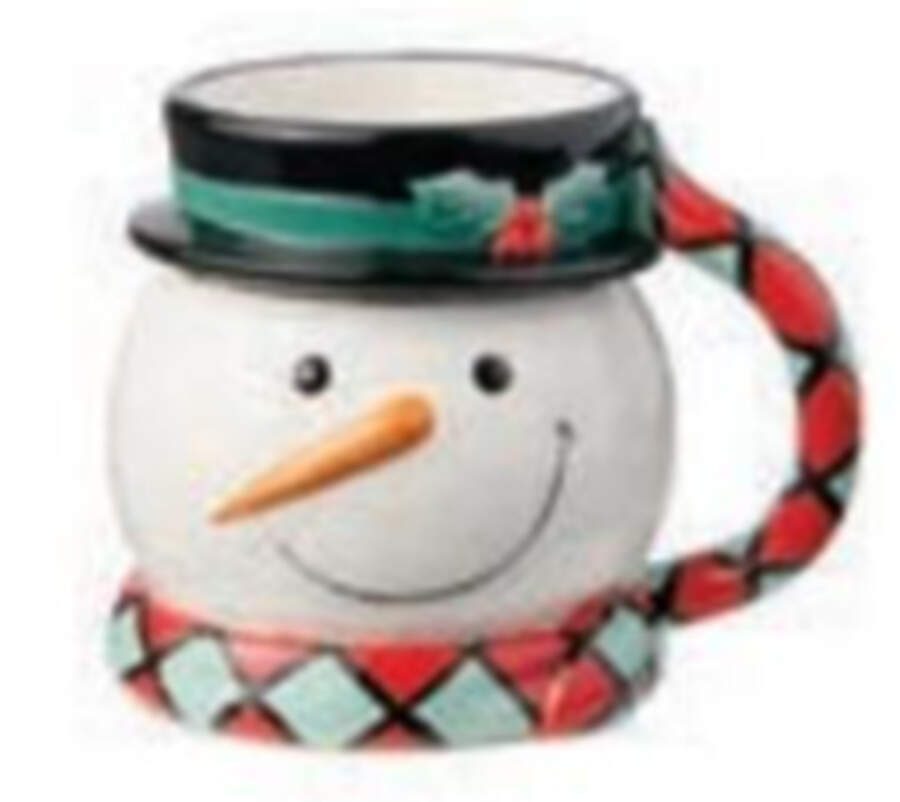 Festive Christmas Snowman Figural Mug by Certified International-1