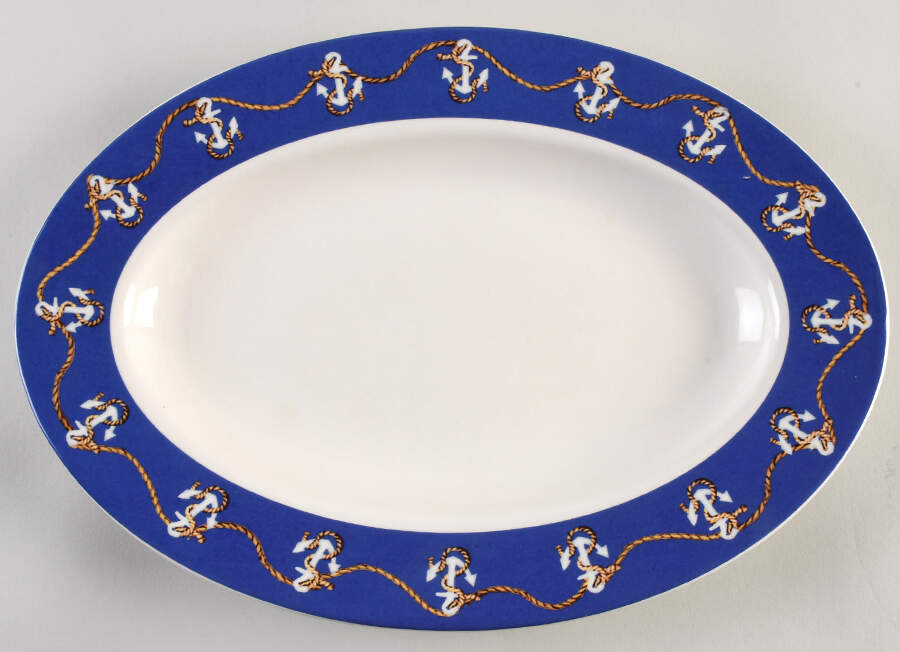 CX890 14" Oval Serving Platter by China (Made in China)-1