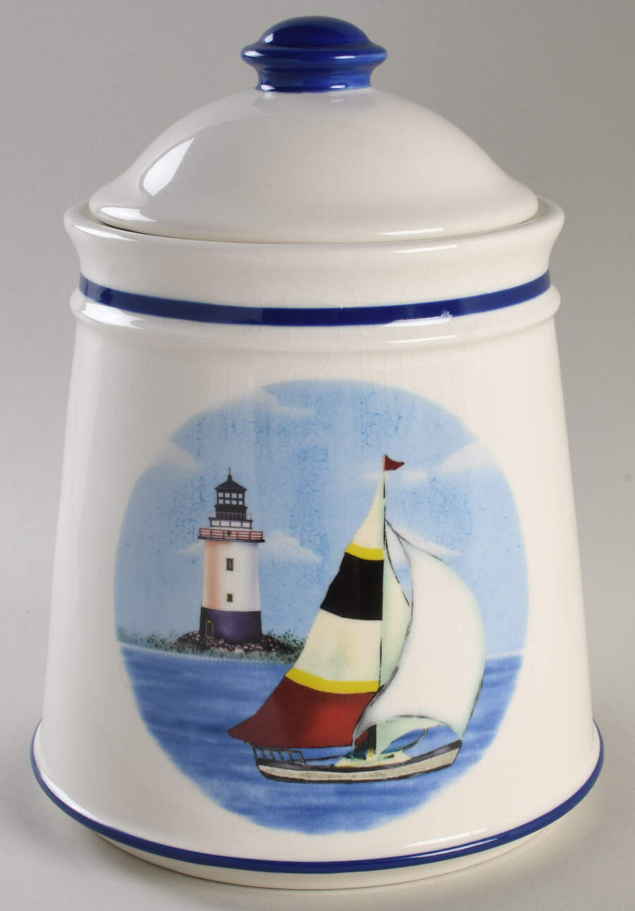 CX890 Cookie Jar & Lid by China (Made in China)-1