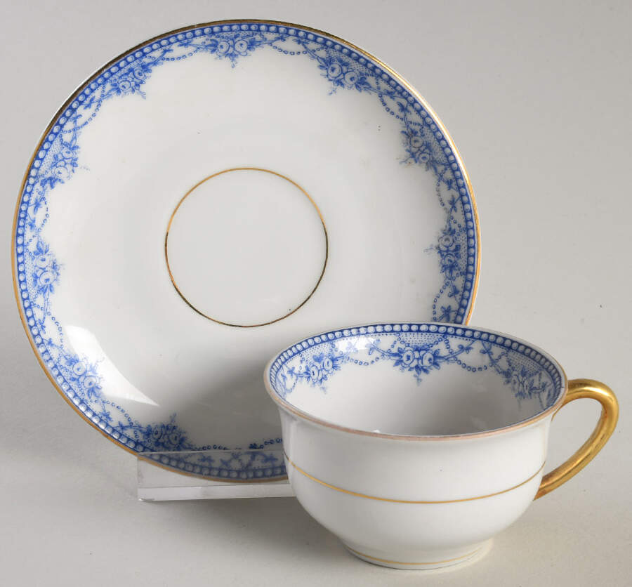 5532 Flat Demitasse Cup & Saucer Set by Carl Tielsch-1