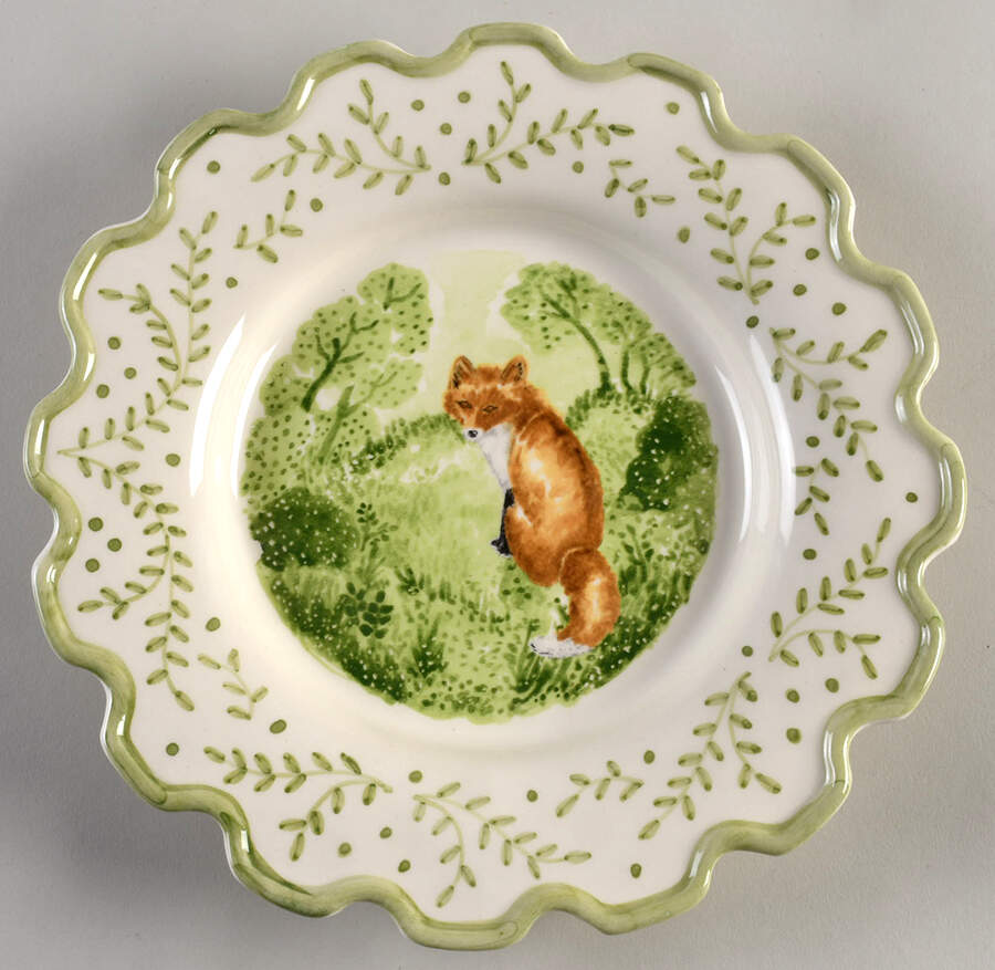 Foxy Salad Plate by C E Corey-1