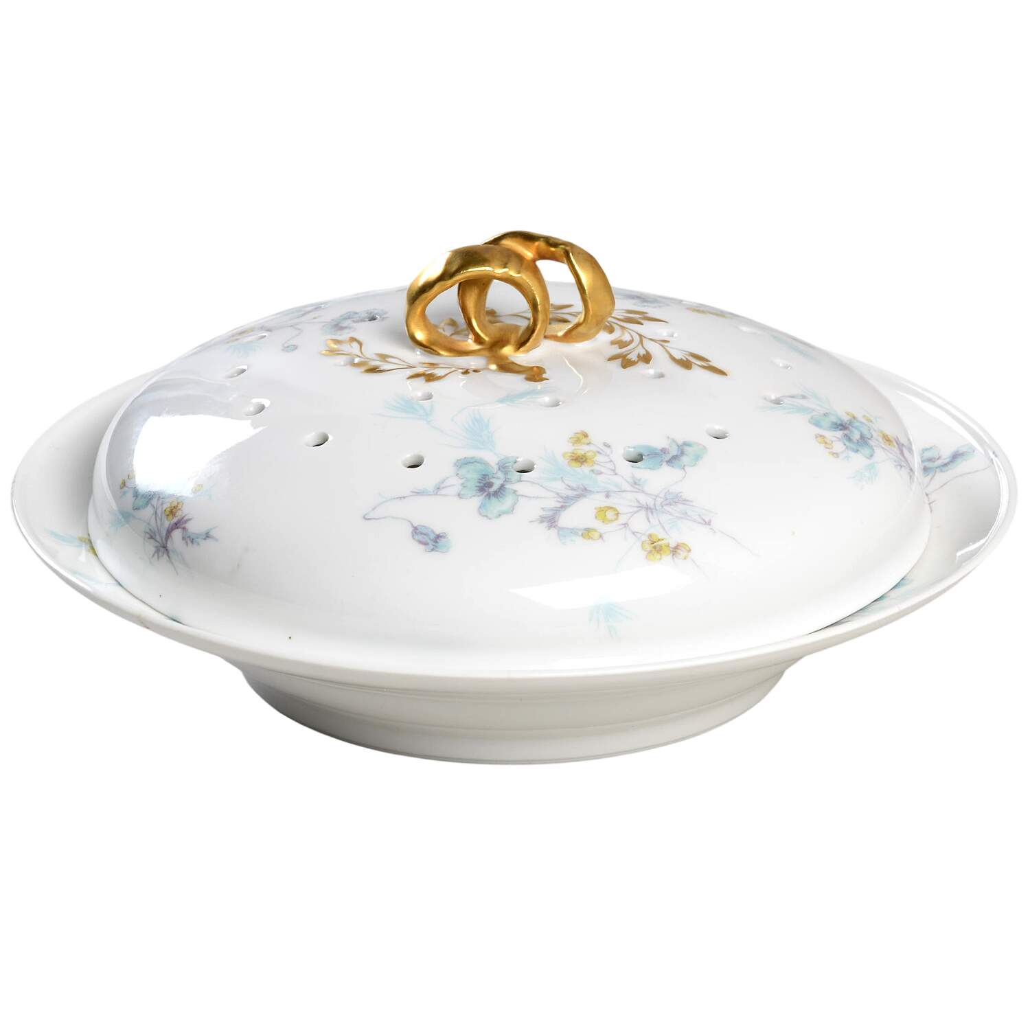 Schleiger 2033 Pancake Dish & Lid by Charles Field Haviland-1