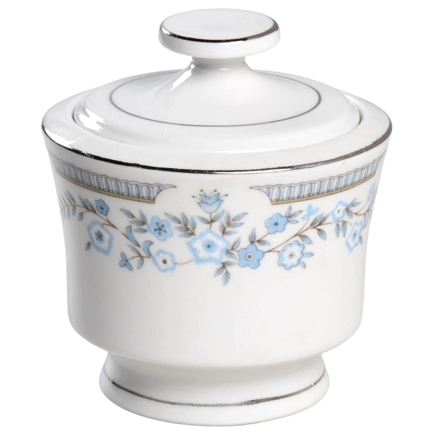 CX877 Platinum Trim Sugar Bowl & Lid by China (Made in China)-1