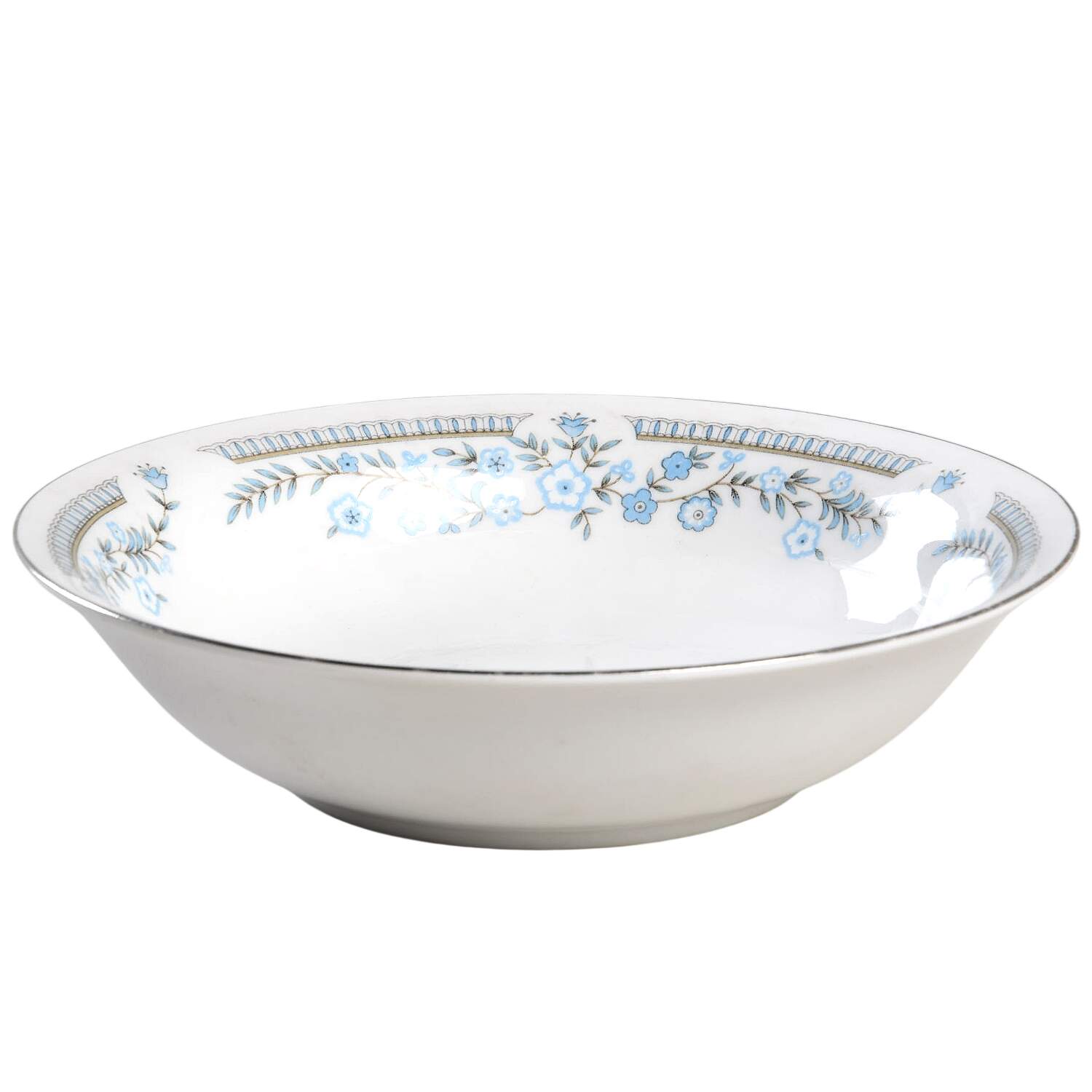 CX877 Platinum Trim Coupe Soup Bowl by China (Made in China)-1