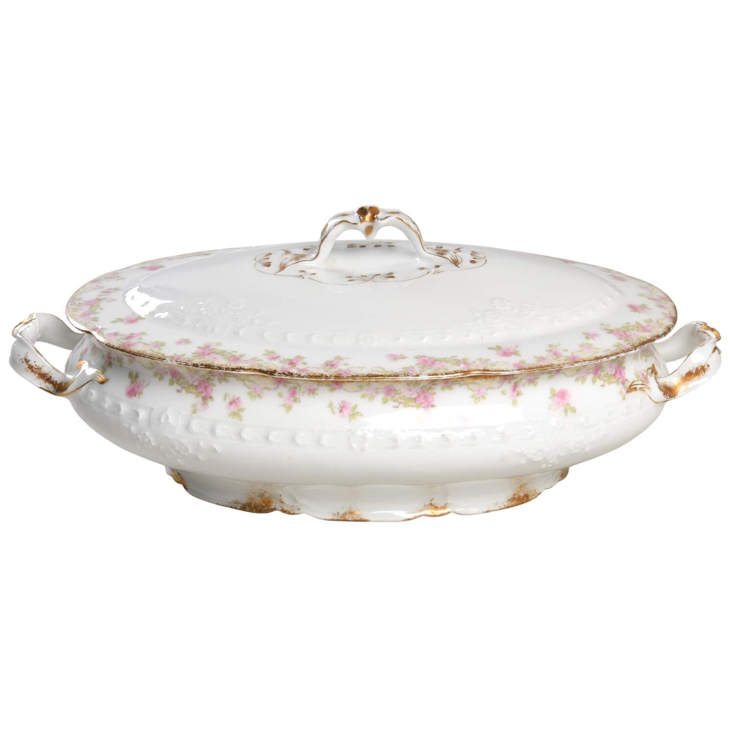CHF2041 Oval Covered Vegetable by Charles Field Haviland-1