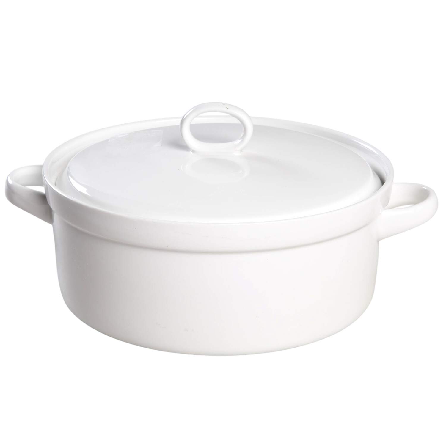 Lucerne 1 Quart Round Ovenware Casserole with Lid by Crate & Barrel-1
