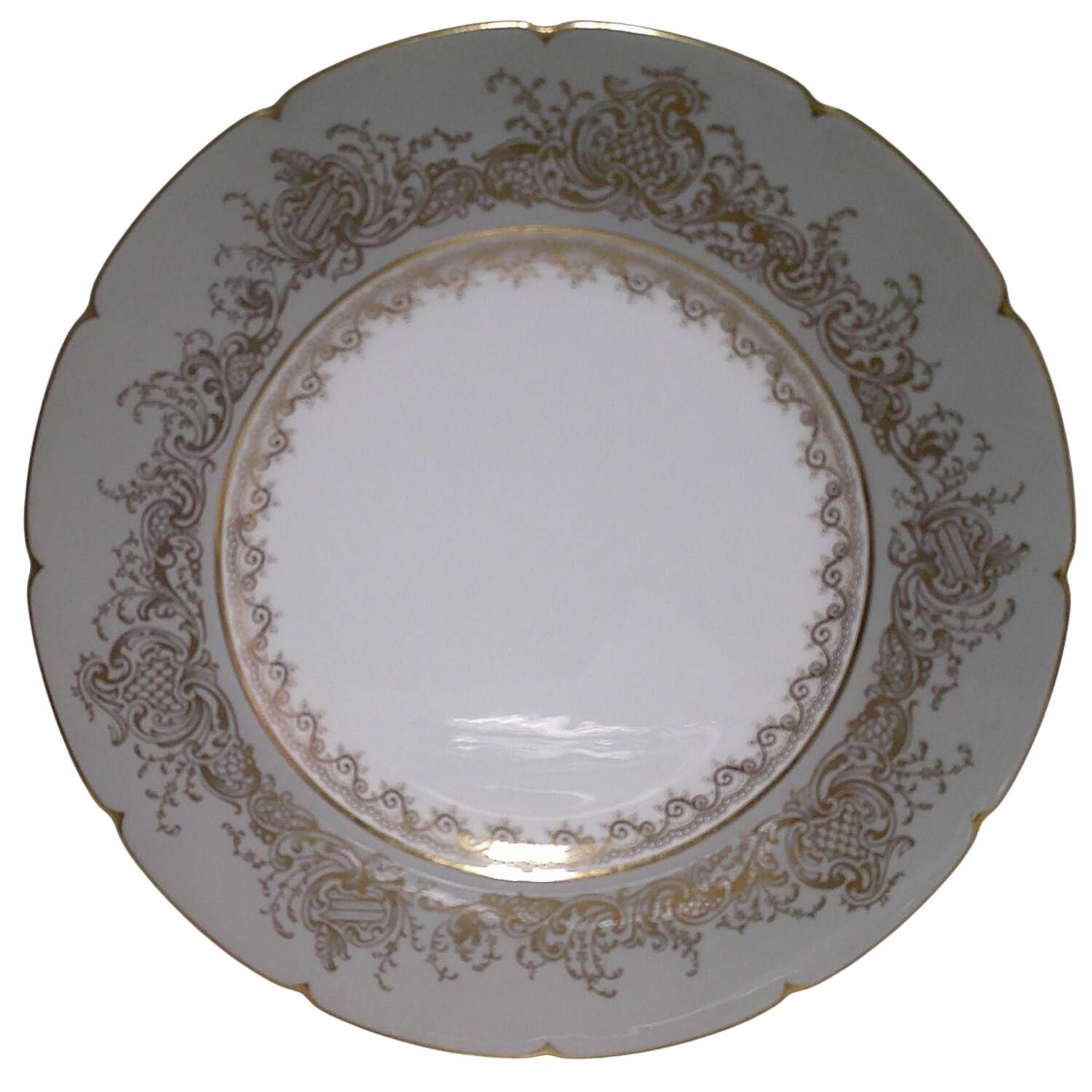 Victoria Regina Grey Dinner Plate by Coalport-1