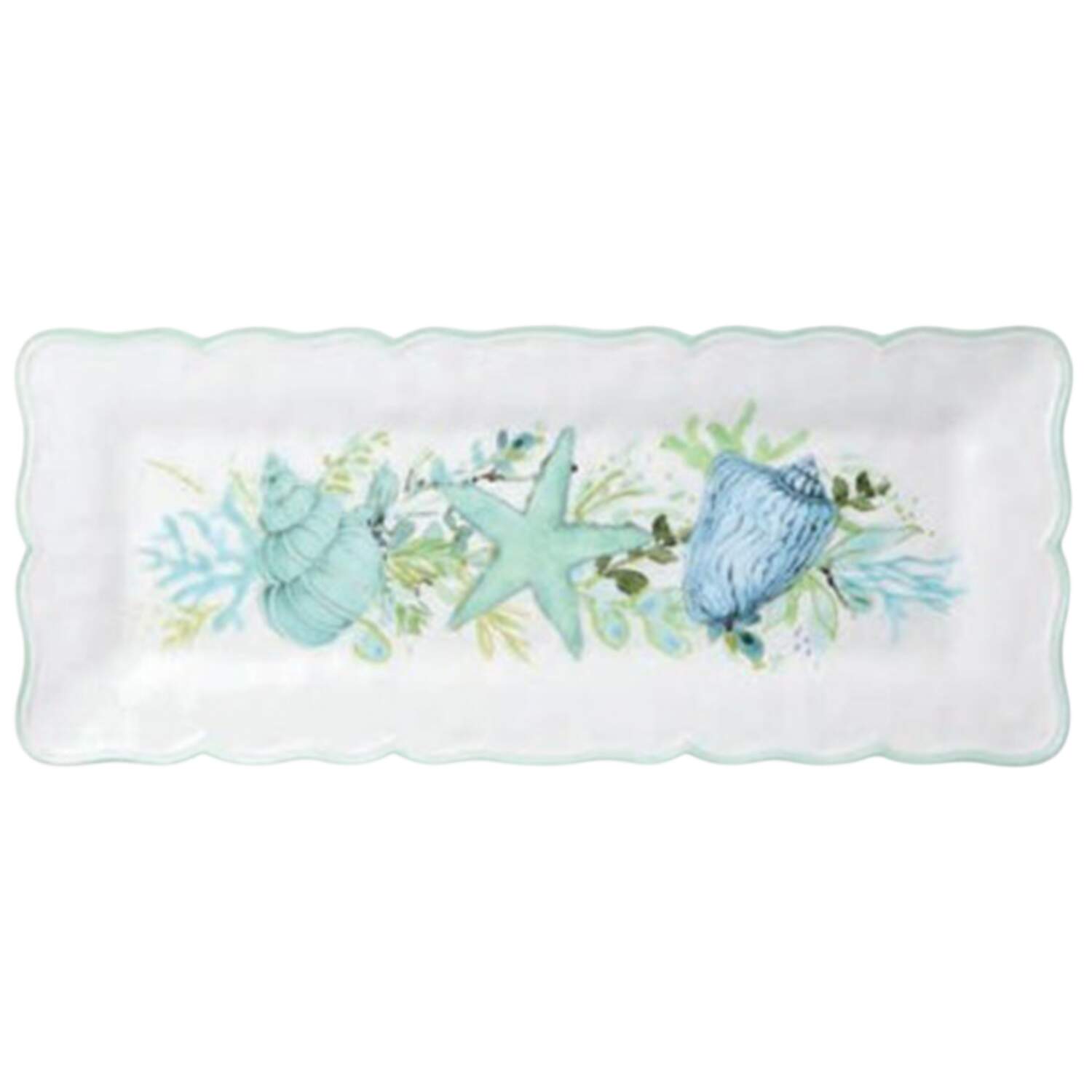 Sea Glass 19" Rectangular Serving Platter by Certified International-1