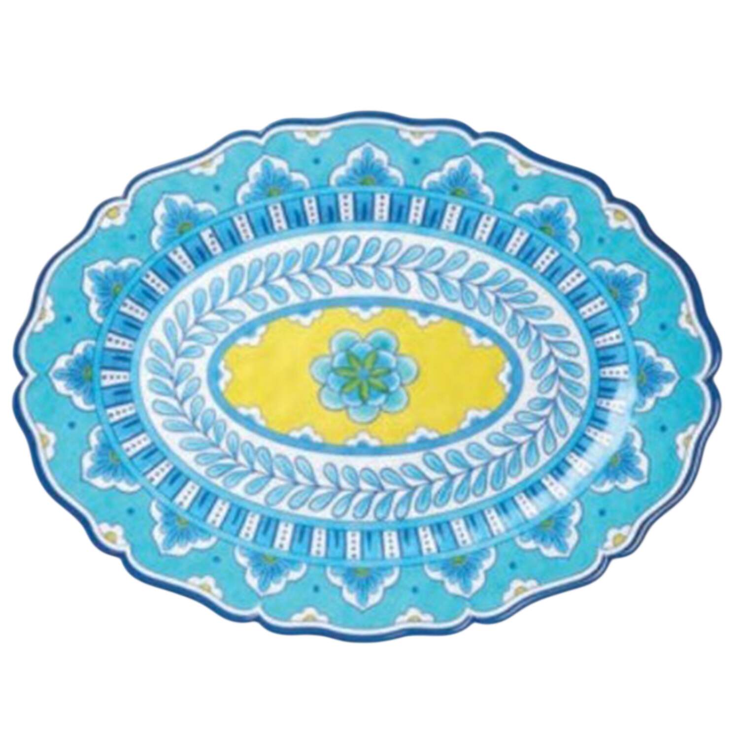 Porto Melamine 18" Oval Serving Platter by Certified International-1