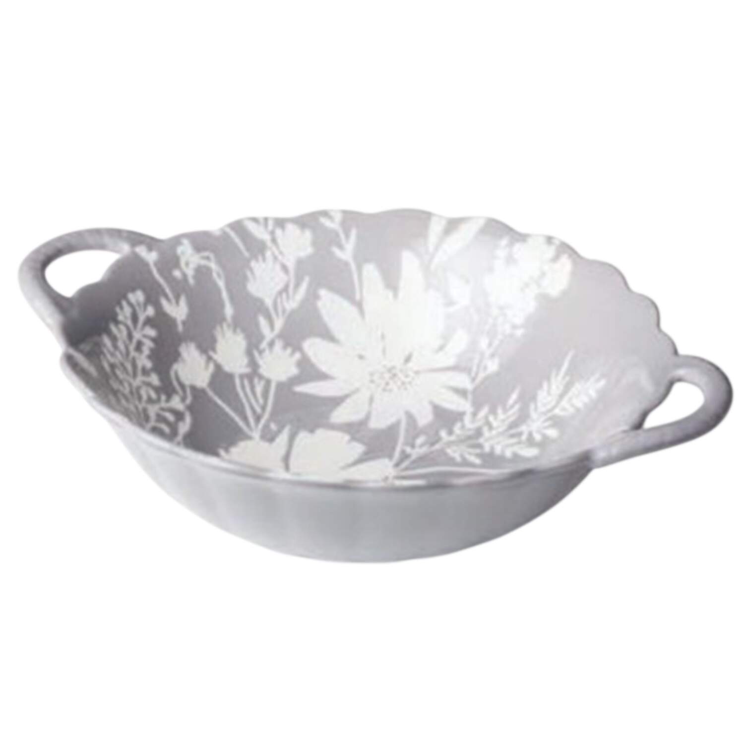Wildflowers Round Bowl with Handles by Certified International-1