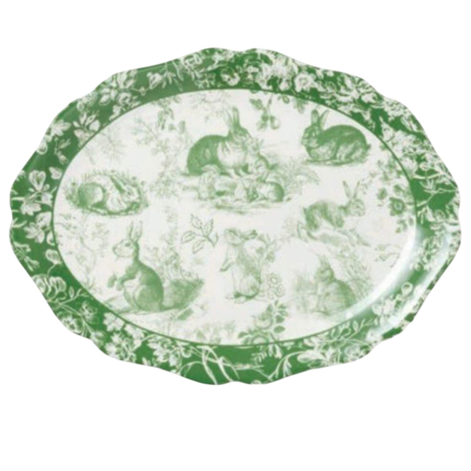 Le Jardin 16" Oval Serving Platter by Certified International-1