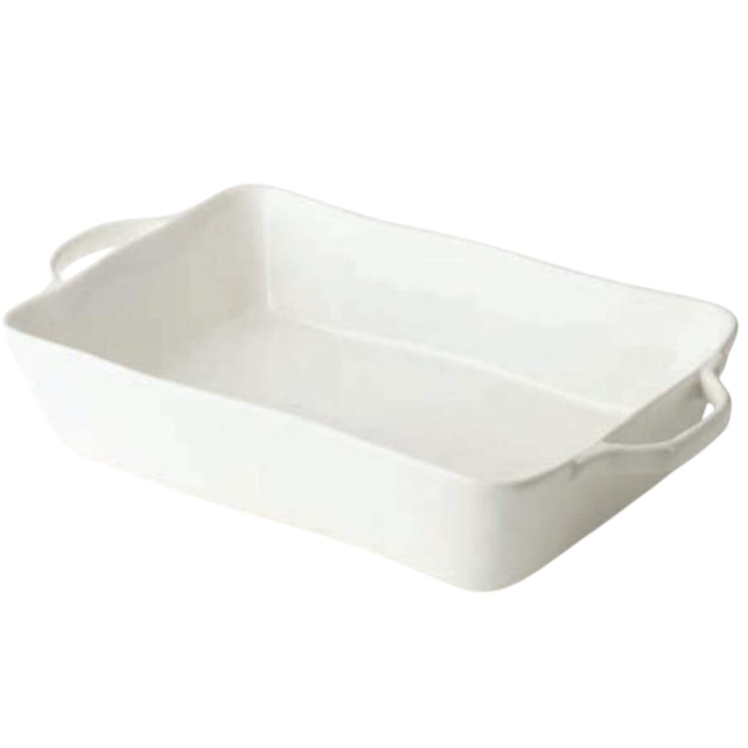 Linen Cream 16" Rectangular Baker by Certified International-1