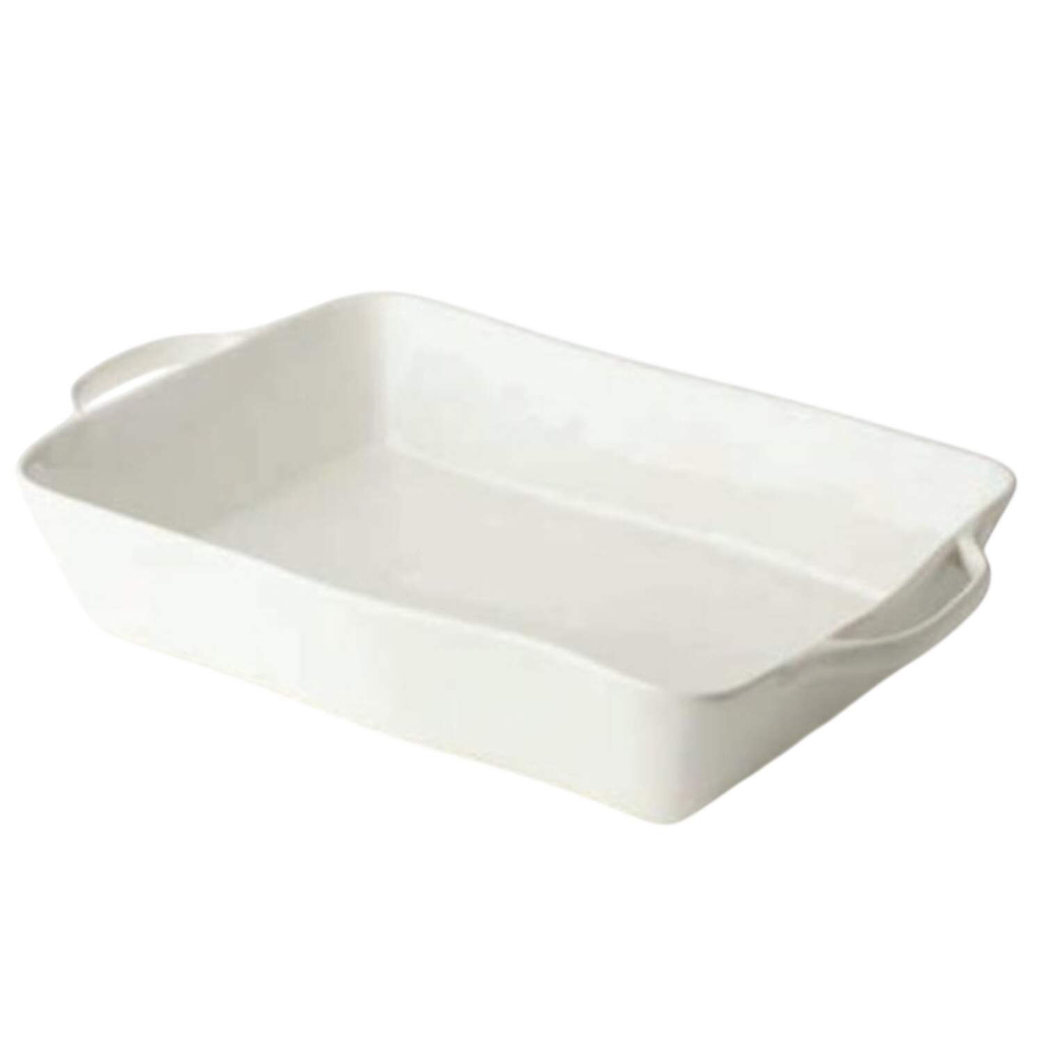 Linen Cream 14" Rectangular Baker by Certified International-1