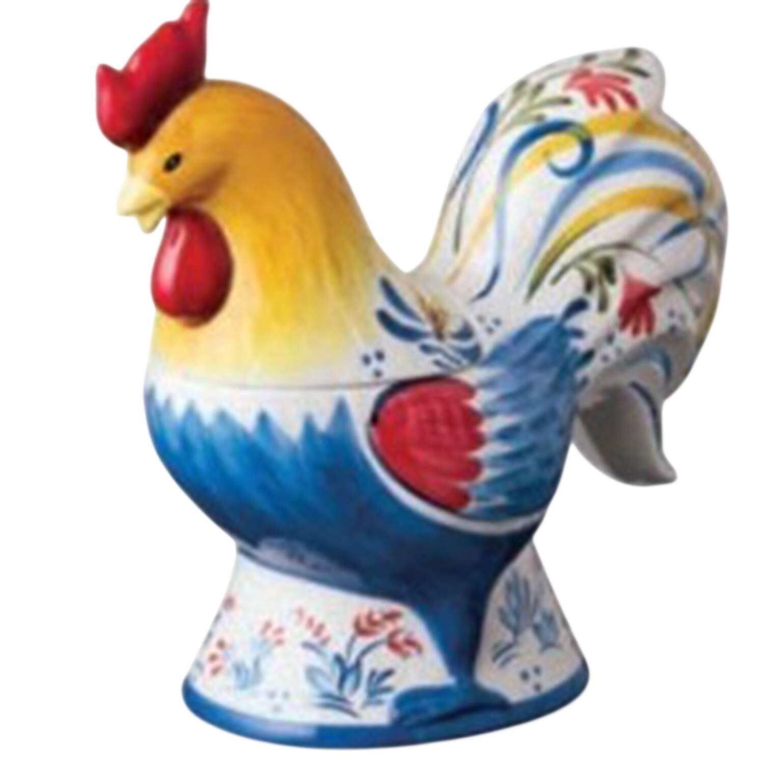 French Rooster Figural Cookie Jar & Lid by Certified International-1